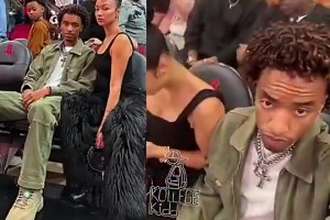 名場(chǎng)面此前22歲杰倫·格林的39歲女友帶22歲兒子觀(guān)戰(zhàn)他